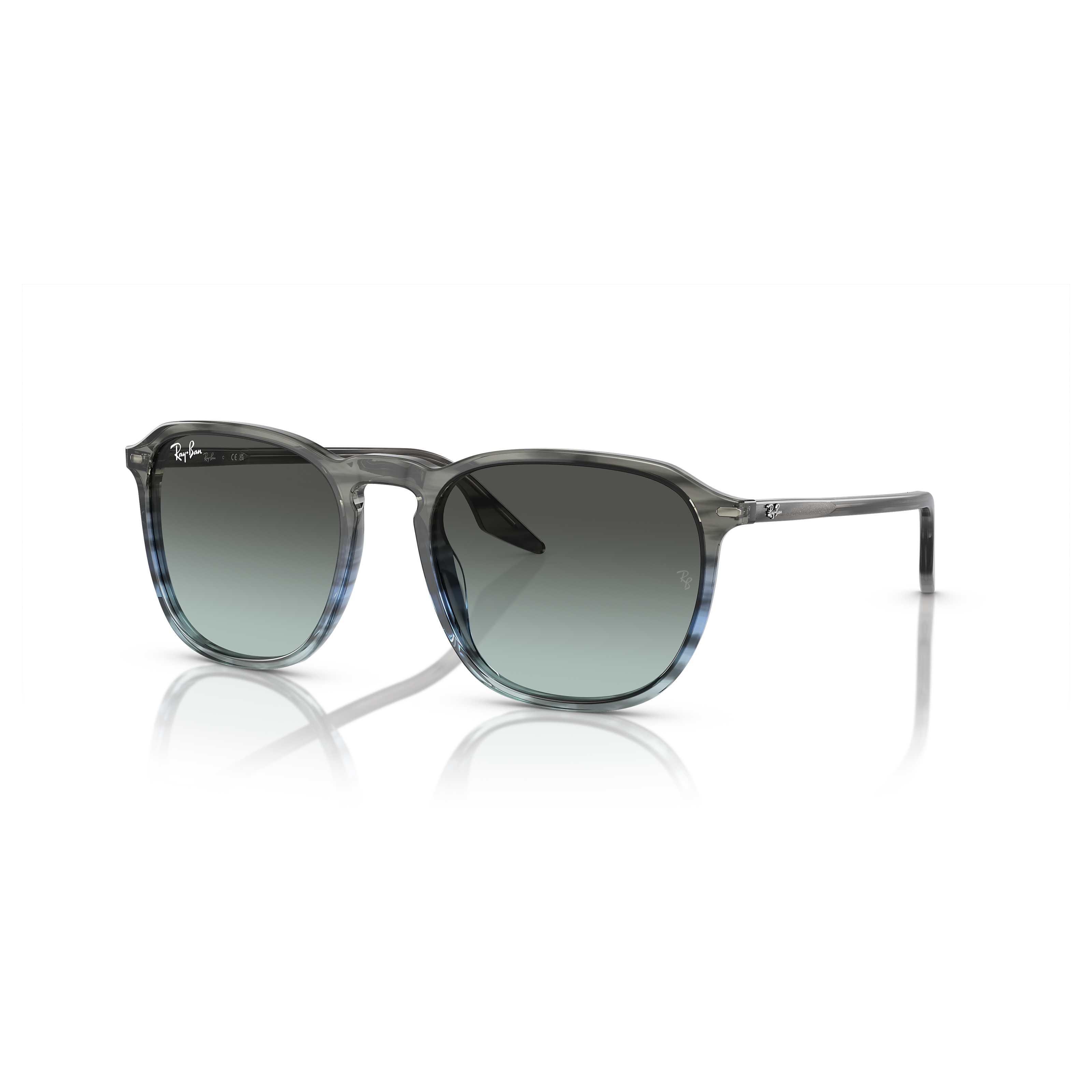 Ray-Ban™ RB2203 1391GK 52 - Listrado Cinza e Azul