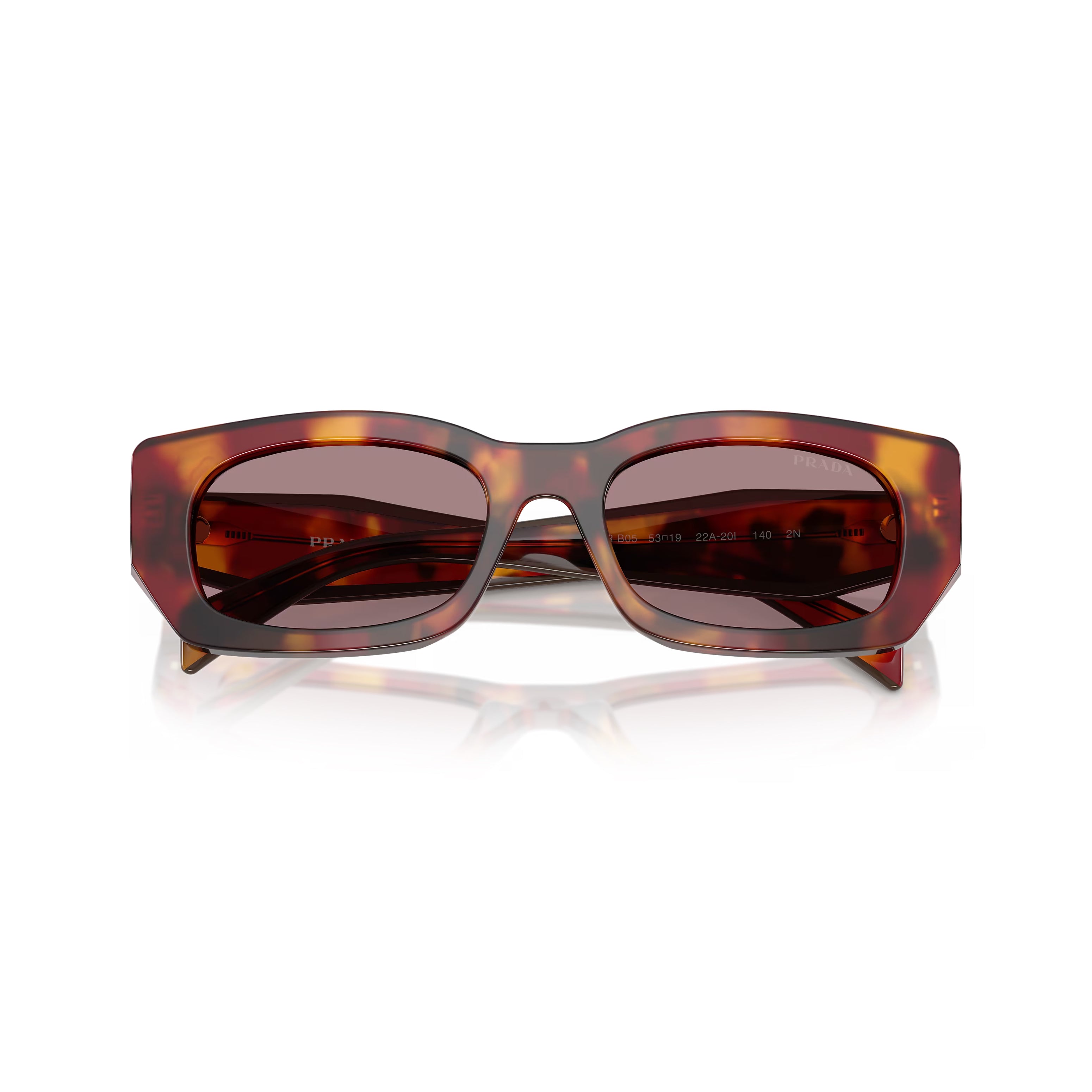 Prada PR B05S 22A20I 53 - Papoula Tartaruga/Bordeaux