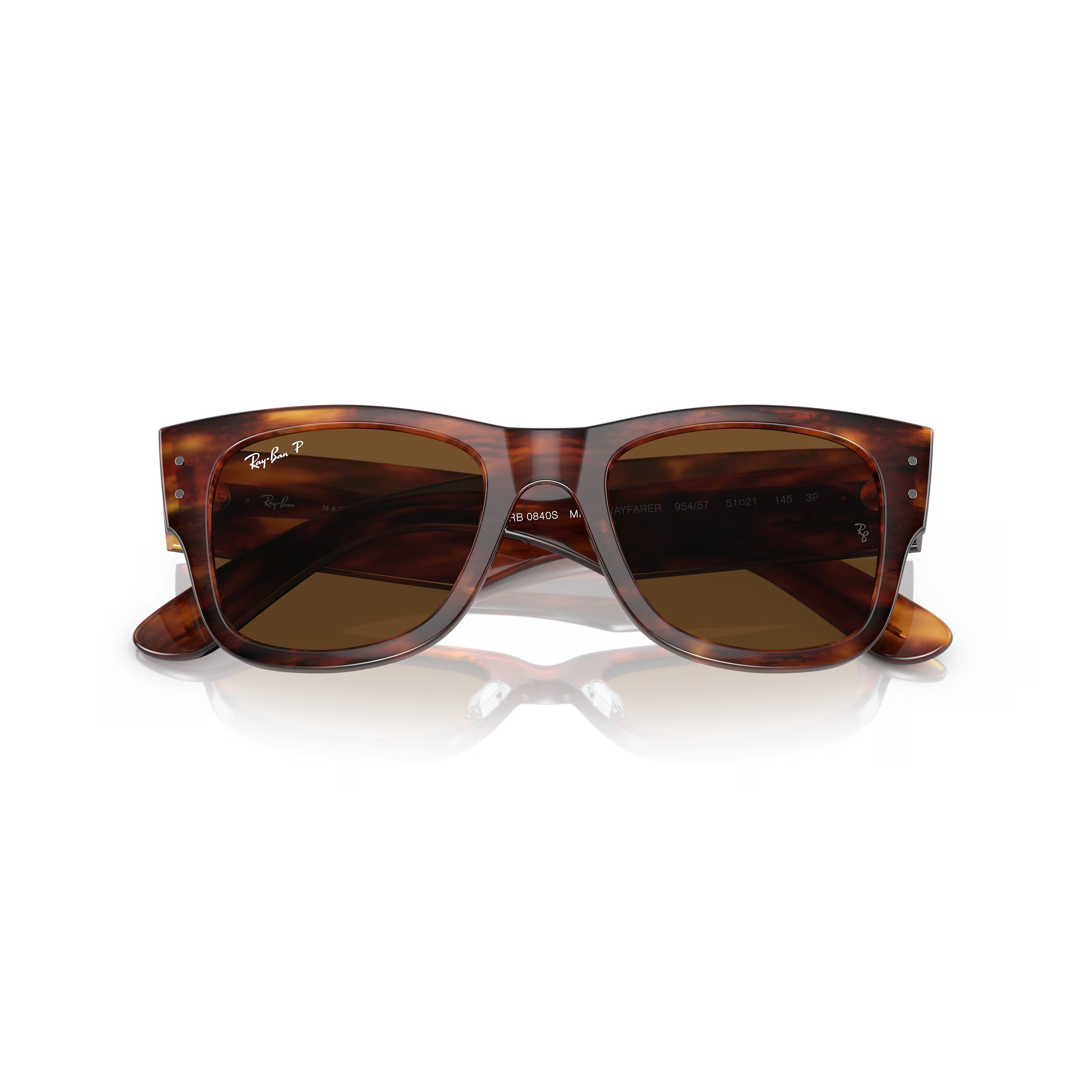 Ray-Ban™ Mega Wayfarer RB0840S 954/33 51 - Havana Listrado