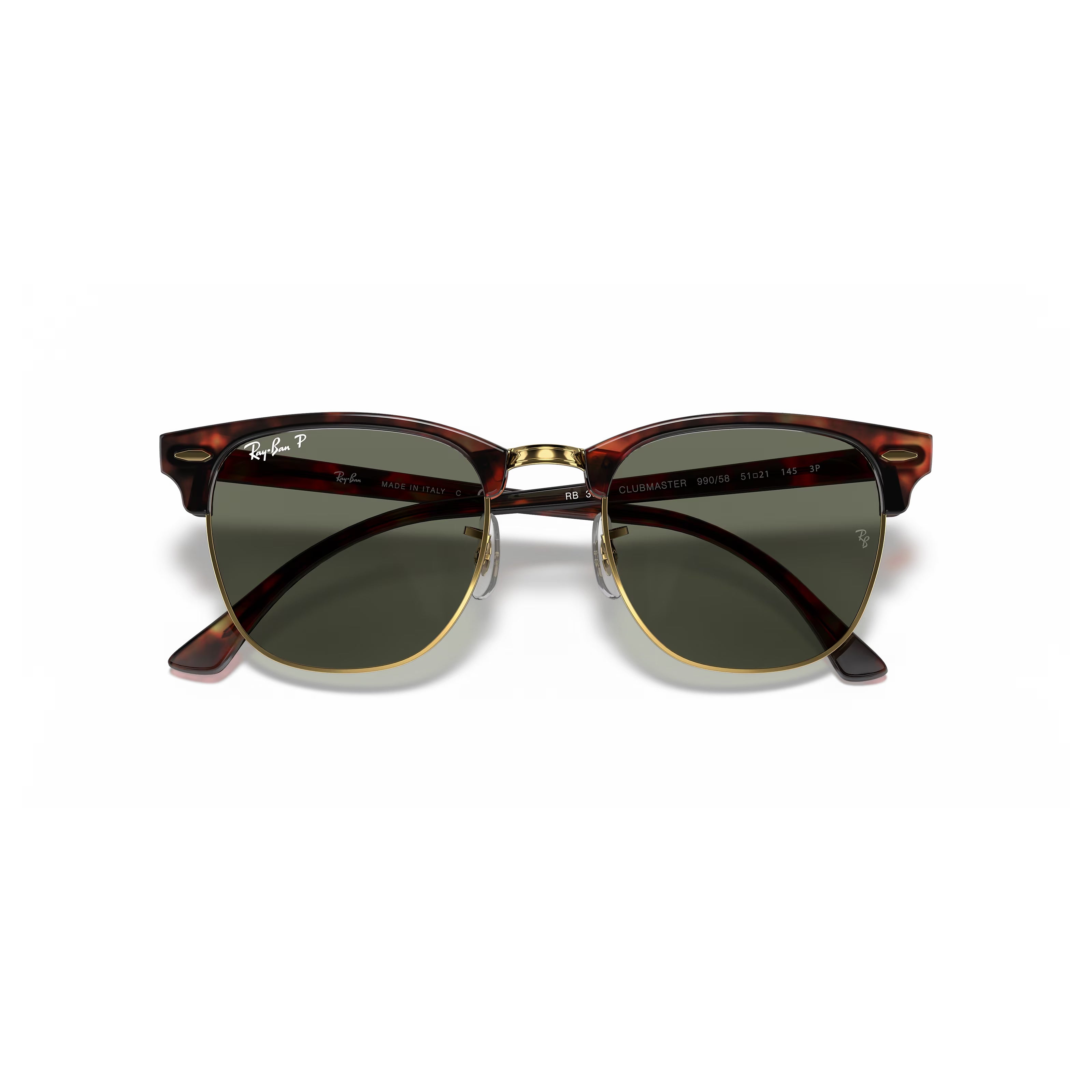 Ray-Ban™ Clubmaster RB3016 990/58 49 - Havana Vermelha