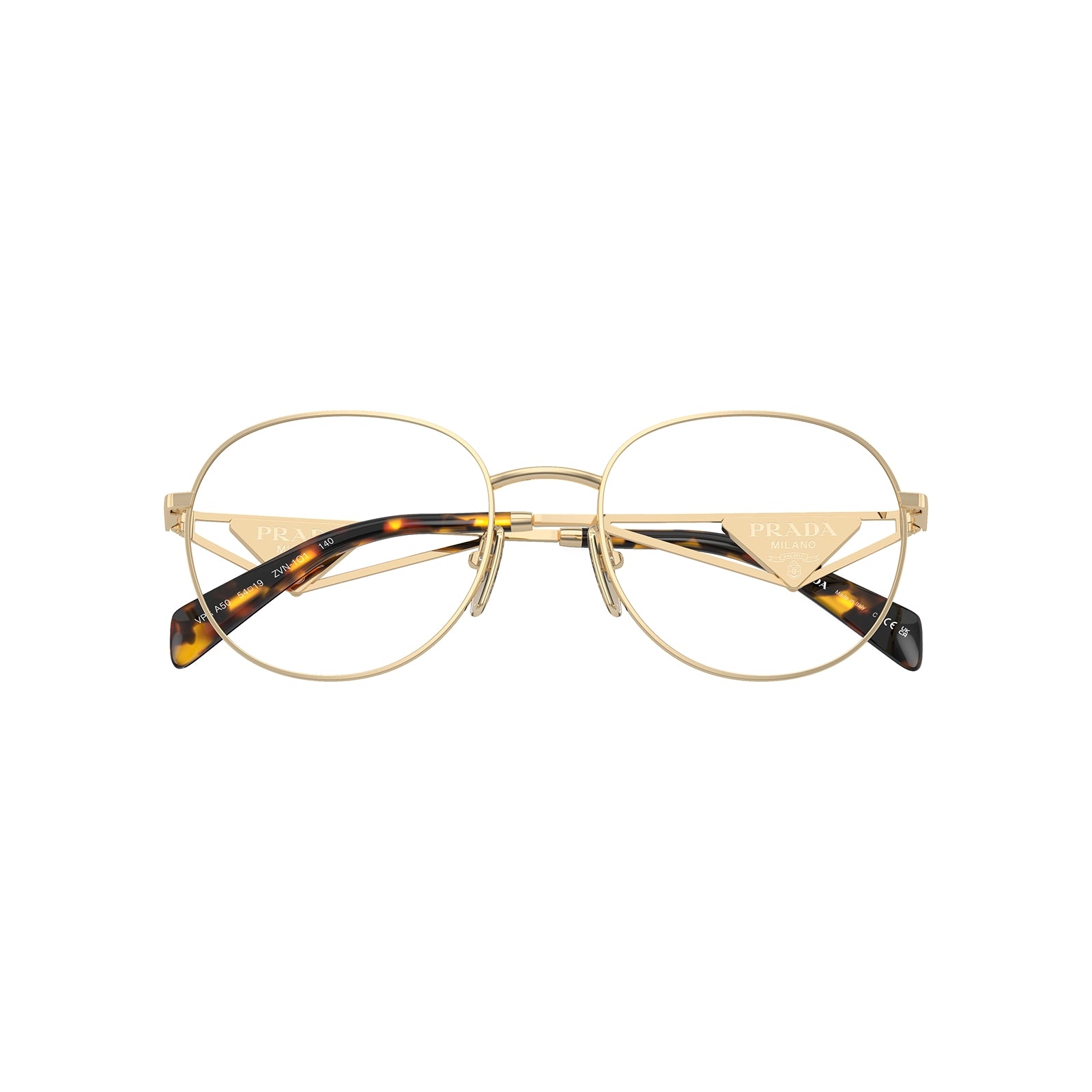 Prada PR A50V ZVN1O1 52 - Ouro Pálido