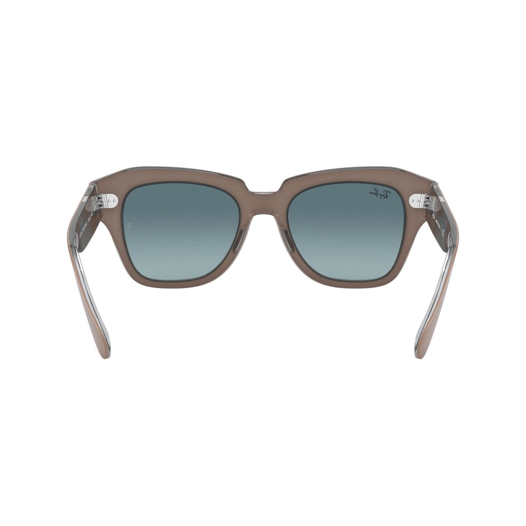 Ray-Ban™ State Street RB2186 12973M 49 - Bege Sobre Transparente